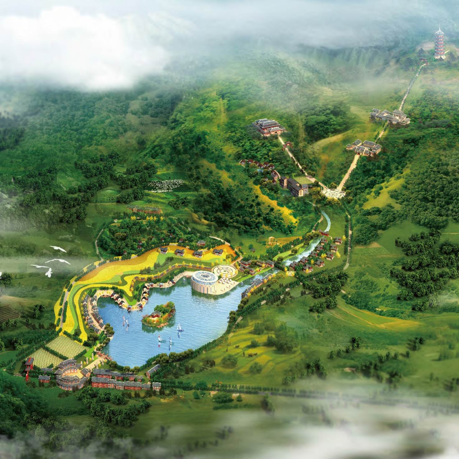 湖北省襄陽市 瑤山湖生態(tài)文化旅游區(qū)建筑設(shè)計